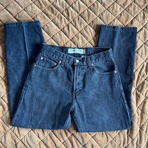 LEVIS 505 REGULAR FIT BLACK JEANS 29 x 26